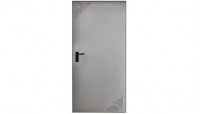 Plane metal doors