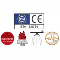 Τσιμεντόβιδα (φρεζάτη) για στερέωση γυάλινων καγκελων και αλουμινίου