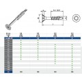 ΑΝΟΞΕΙΔΩΤΗ ΦΡΕΖΑΤΗ ΑΥΤΟΔΙΑΤΡΗΤΗ ΒΙΔΑ TORKS INOX 9145