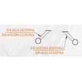 Λαβή κεντρικής πόρτας με αναγνώστη δακτυλικού αποτυπώματος- σειρά R4 Ø 33 mm -45° χερούλια