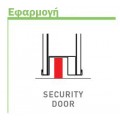 Αυτόματο αεροστόπ με αυτιά για πόρτα θωρακισμένη-ξύλινη-μεταλλική-αλουμινίου