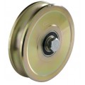 Wheel with screw two bearings round shape