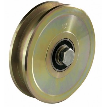 Wheel with screw two bearings round shape