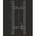 Aνοξείδωτη λαβή εξώπορτας 25x25
