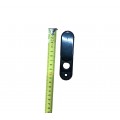 Single adjustable plate for plastic guides